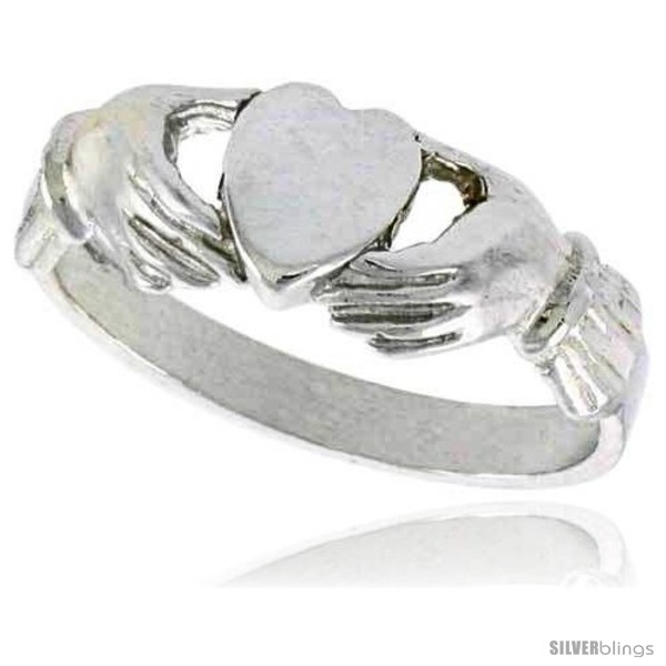 Clonmel Claddagh Ring – Celtic Crystal Design Jewelry