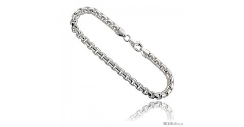 Sterling Silver Heavy Rounded Box Chain